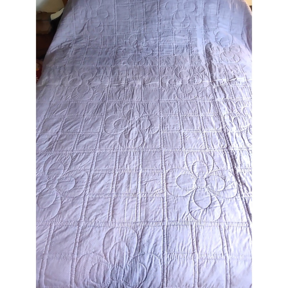 Vintage Flower Design Quilt Large 70 x 94 Full Size Hand Sewn Signed 1994 - Picture 2 of 16